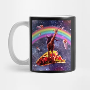 Space Sloth Riding Giraffe Unicorn - Taco & Burrito Mug